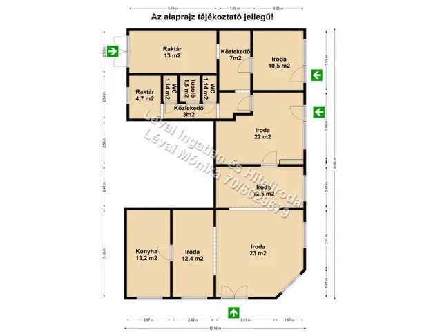 Eladó kereskedelmi és ipari ingatlan Békéscsaba, Belváros 131 nm