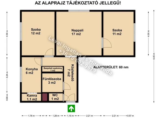 Eladó lakás Békéscsaba, Belváros 60 nm