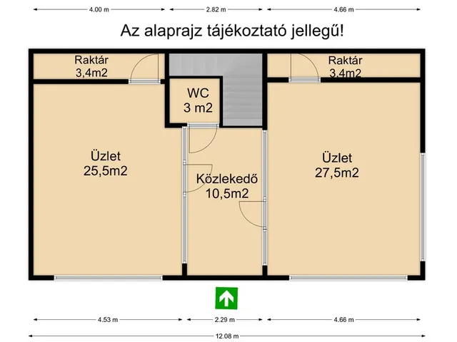 Eladó kereskedelmi és ipari ingatlan Békéscsaba, Belváros 140 nm