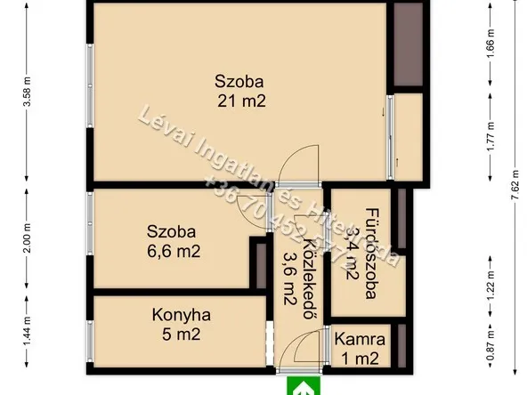 Eladó lakás Békéscsaba, Belváros 44 nm