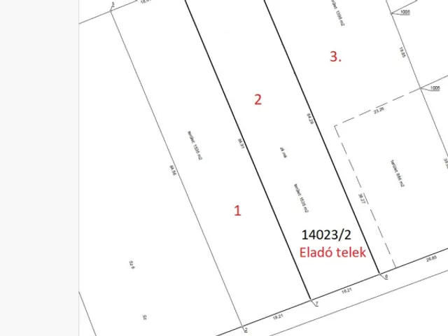 Eladó telek Monorierdő 1538 nm