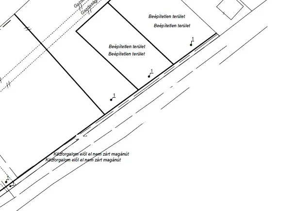 Eladó telek Dabas 850 nm