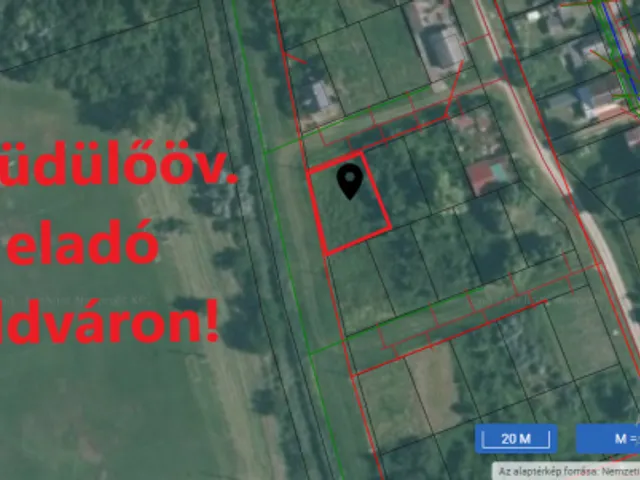 Eladó telek Tiszaföldvár 462 nm