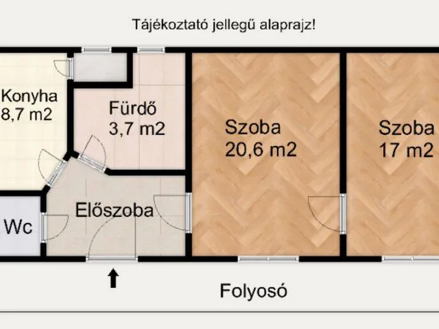 Eladó lakás Budapest VIII. kerület 56 nm