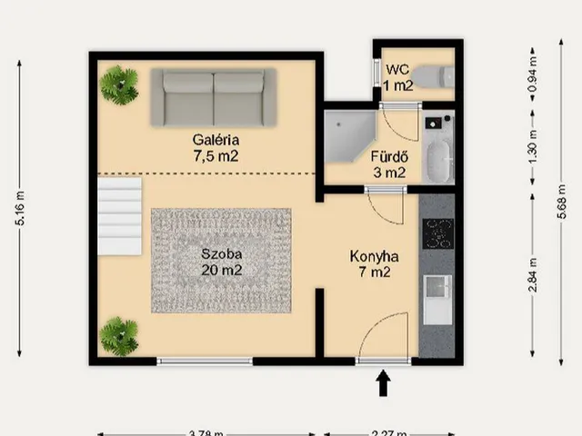 Eladó lakás Budapest VI. kerület 31 nm