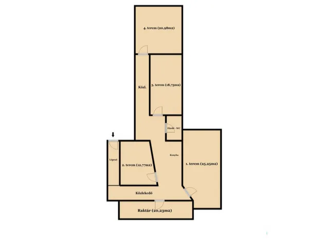 Eladó kereskedelmi és ipari ingatlan Budapest VII. kerület 144 nm