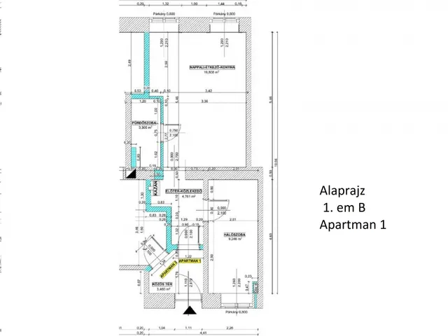 Eladó lakás Budapest VII. kerület, Külső-Erzsébetváros 39 nm