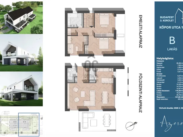 Eladó ház Budapest III. kerület, Ürömhegy 110 nm