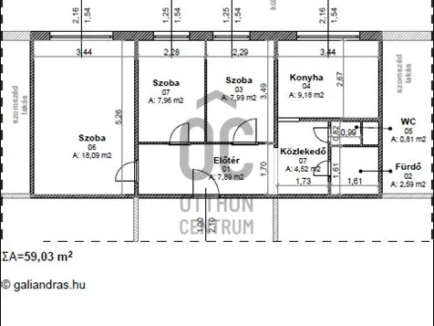 Eladó lakás Budapest XI. kerület, Albertfalva 59 nm