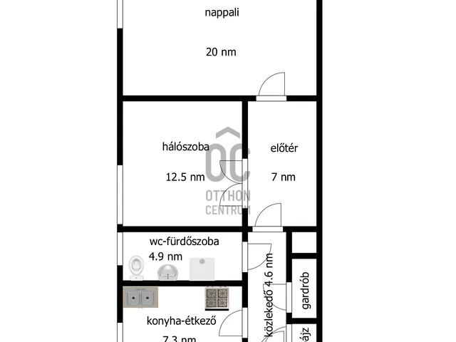 Eladó lakás Nyíregyháza, Belváros 57 nm