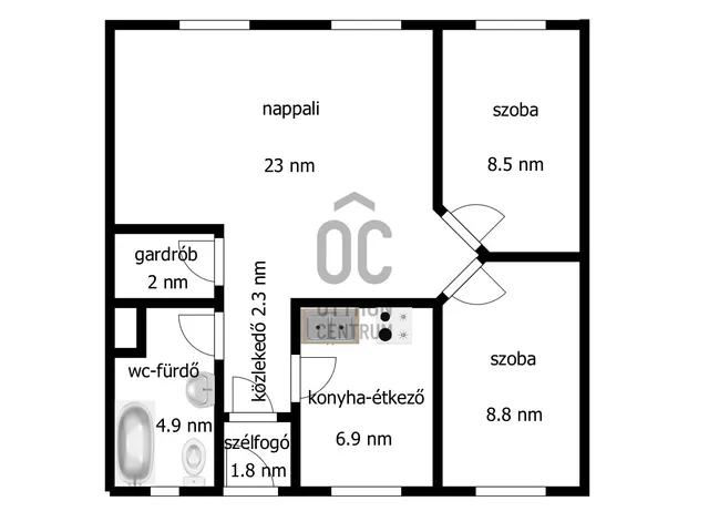 Eladó lakás Kisvárda 58 nm