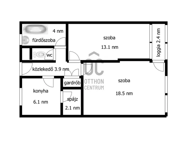 Eladó lakás Kisvárda 54 nm