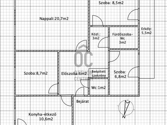 Eladó lakás Szekszárd 71 nm