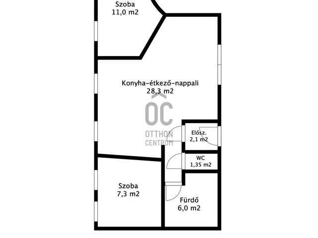 Kiadó lakás Szekszárd 57 nm