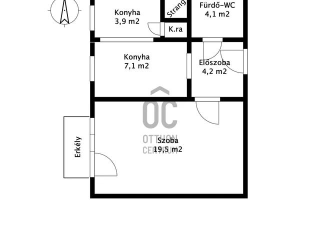 Kiadó lakás Szekszárd 39 nm