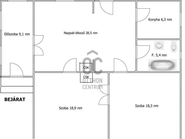 Eladó ház Pálfa 110 nm