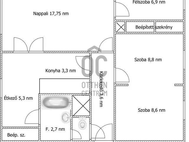 Eladó lakás Dunaújváros 60 nm
