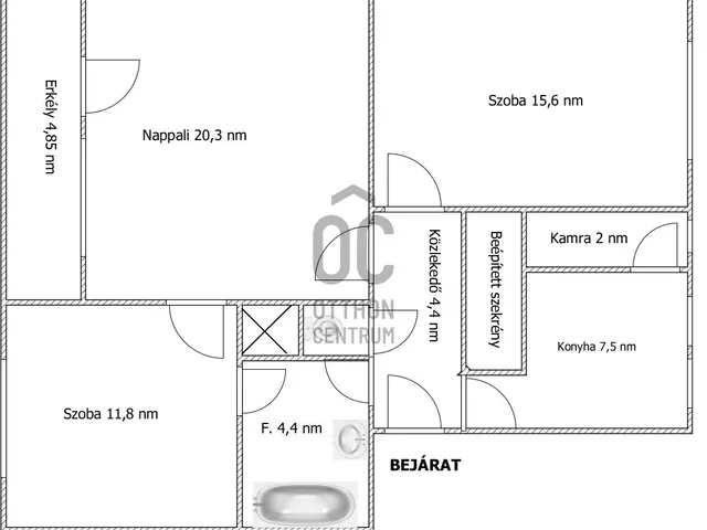 Eladó lakás Paks, Lakótelep 73 nm