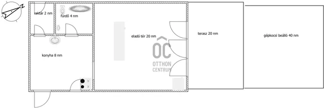 Kiadó kereskedelmi és ipari ingatlan Pécs, Kertváros 36 nm