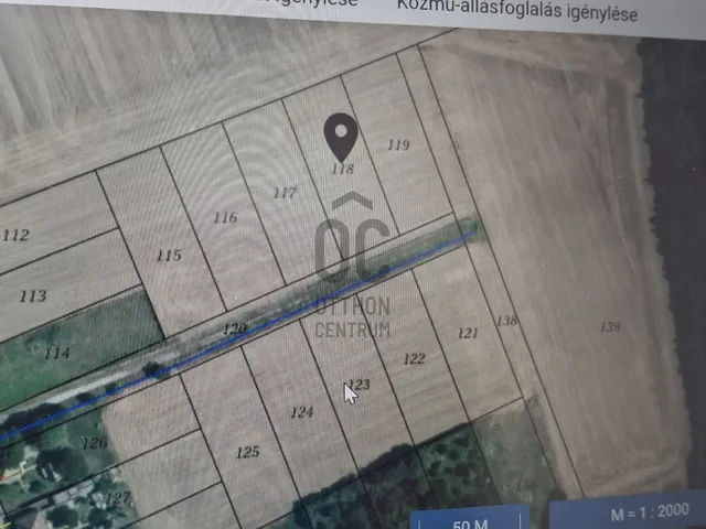 Eladó telek Kistótfalu 2201 nm