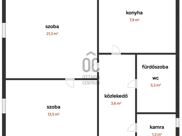 Eladó lakás Komló, Zrínyi tér 49 nm
