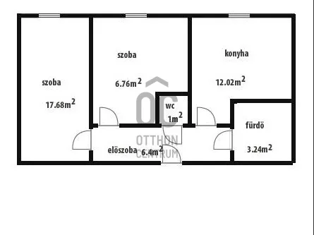 Eladó lakás Komló, Körtvélyes 48 nm