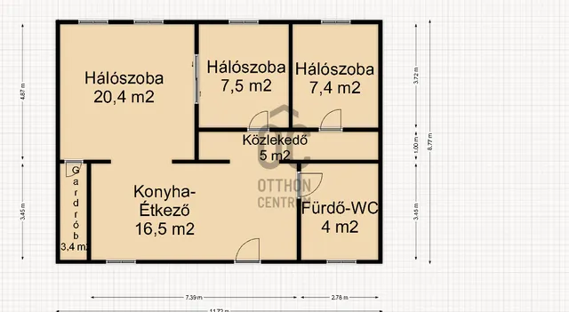 Eladó ház Nagykanizsa, Belváros 65 nm