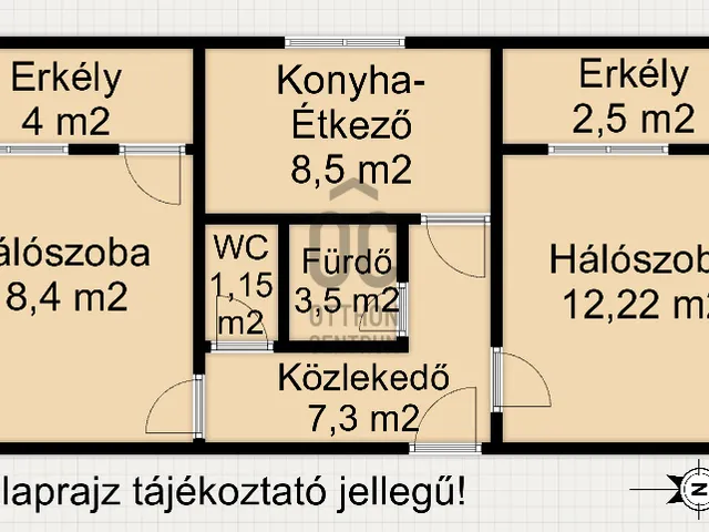 Eladó lakás Nagykanizsa 54 nm