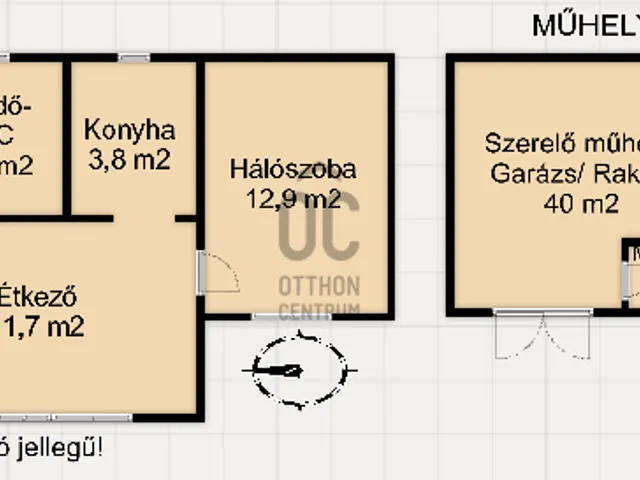 Eladó ház Nagykanizsa, Belváros 57 nm