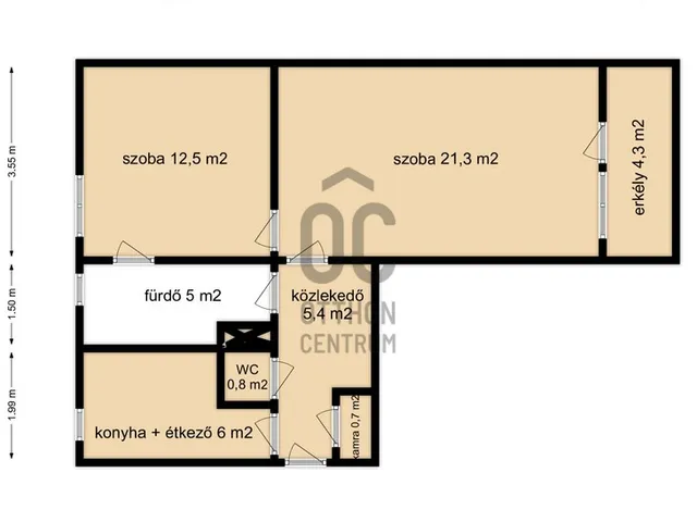 Eladó lakás Nagykanizsa 54 nm