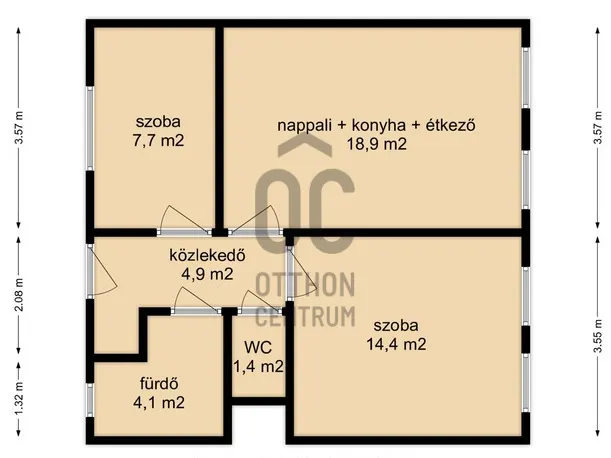 Eladó lakás Nagykanizsa 52 nm