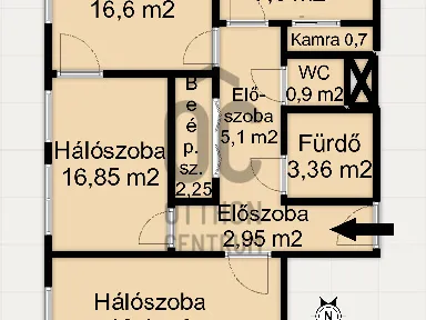 Eladó lakás Nagykanizsa 67 nm