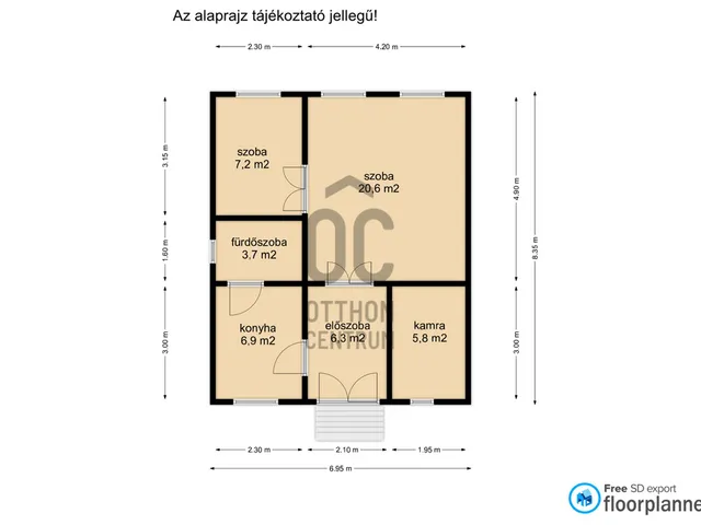 Eladó ház Nagykanizsa 51 nm