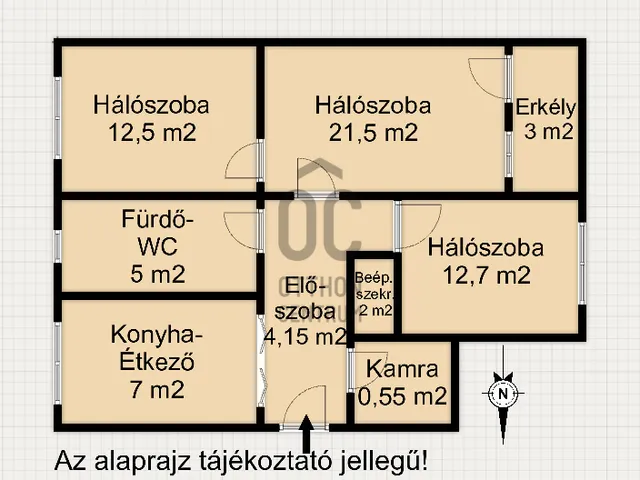 Eladó lakás Nagykanizsa 67 nm