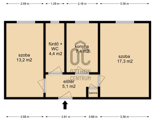 Eladó lakás Nagykanizsa 48 nm
