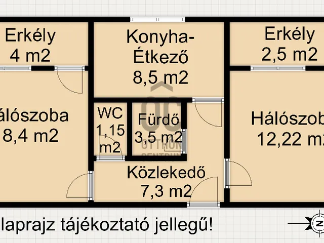 Eladó lakás Nagykanizsa 54 nm