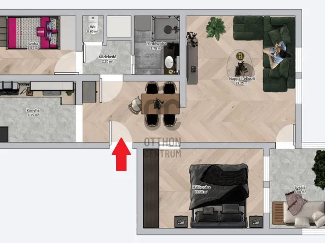 Eladó lakás Nagykanizsa, Belváros 62 nm