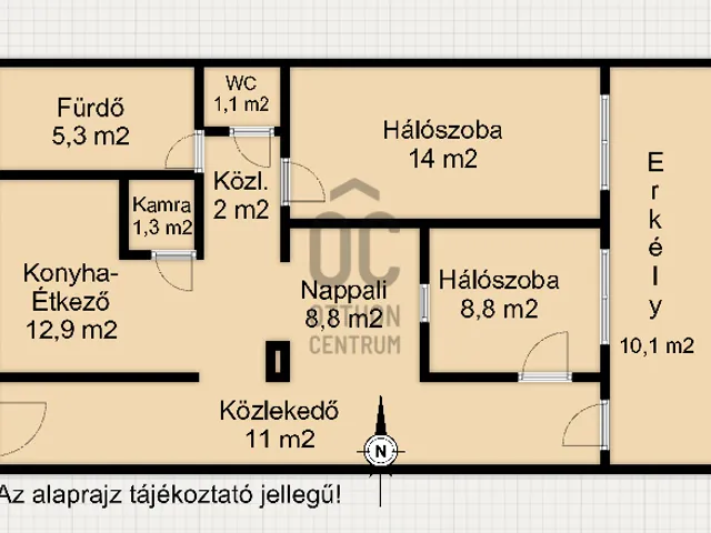 Eladó lakás Letenye 70 nm