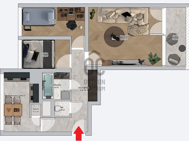 Eladó lakás Nagykanizsa 57 nm