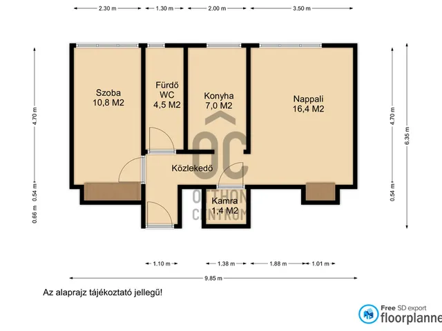 Eladó lakás Nagykanizsa 47 nm
