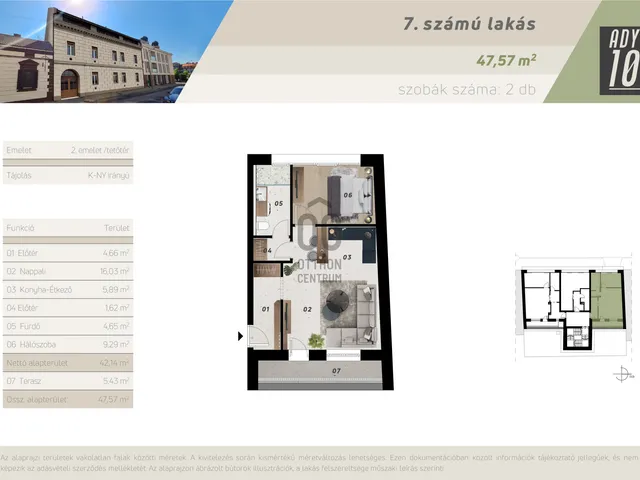 Eladó lakás Zalaegerszeg, Belváros 56 nm