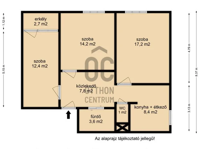 Eladó lakás Nagykanizsa 67 nm
