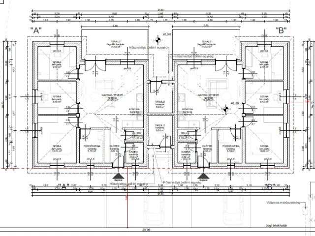 Eladó ház Dömsöd, ÚJ ÉPÍTÉSŰ, TÁROLÓ KAPCSOLATOS IKERHÁZAK 80 nm