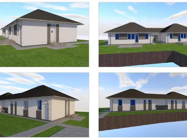 Eladó ház Dömsöd, ÚJ ÉPÍTÉSŰ, TÁROLÓ KAPCSOLATOS IKERHÁZ 80 nm