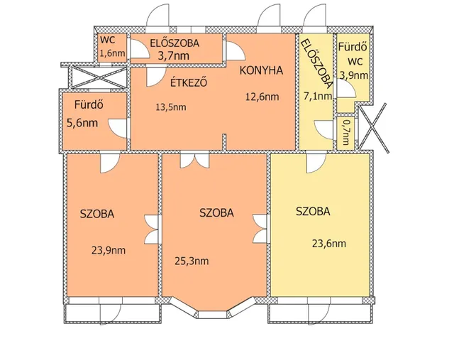 Eladó lakás Budapest I. kerület, Tabán, KIHAGYHATATLAN LEHETŐSÉG 2 EGYBENYITHATÓ LAKÁS 122 nm
