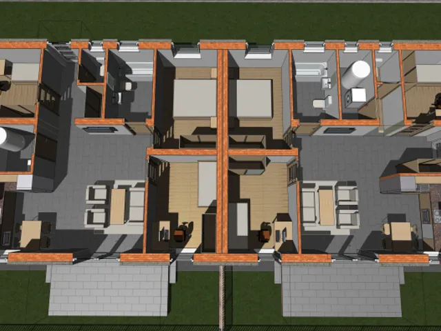 Eladó ház Kiskunlacháza, 2 percre a kisDunától, új építésű, 4szobás ikerház! 78 nm