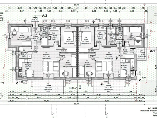 Eladó ház Kiskunlacháza, 2 percre a kisDunától, új építésű, 4szobás ikerház! 75 nm