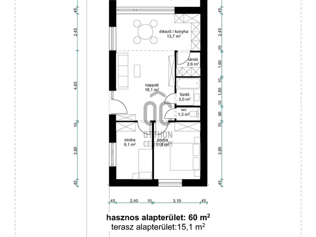 Eladó ház Cserszegtomaj 60 nm