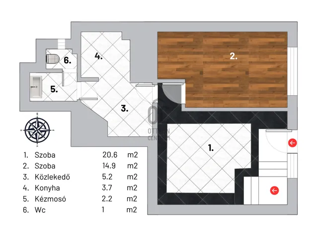 Kiadó kereskedelmi és ipari ingatlan Budapest XI. kerület, Lágymányos 46 nm