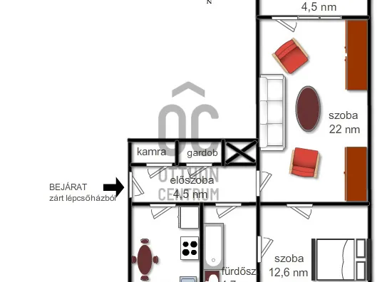 Eladó lakás Budapest XVIII. kerület, Lakatostelep 55 nm